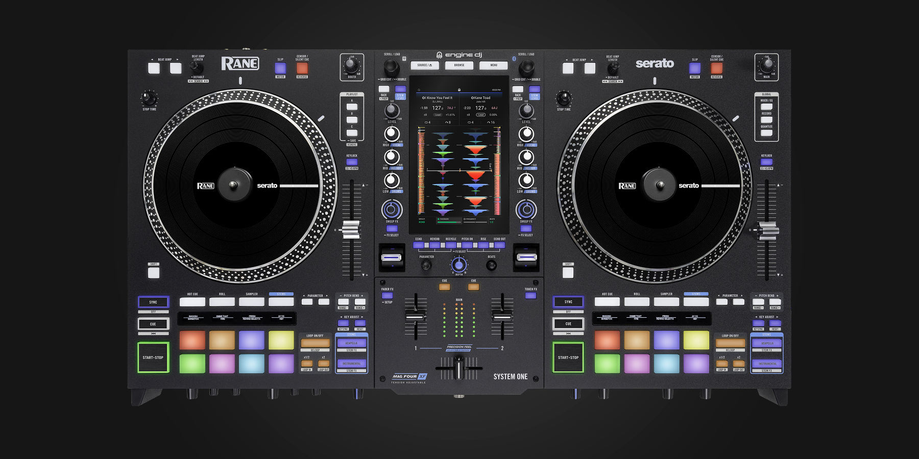 RANE SYSTEM ONE Serato DJ controller for professional event DJ performances