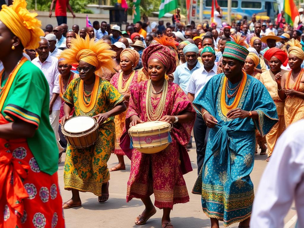 Festivals in Nigeria produced by POF Photo Video: Cultural festival with traditional drummers and dancers